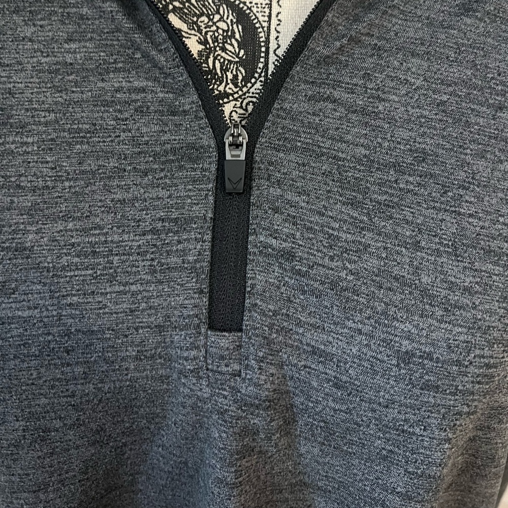Callaway Gray Half Zip Pullover Long Sleeve - Picture 5 of 6